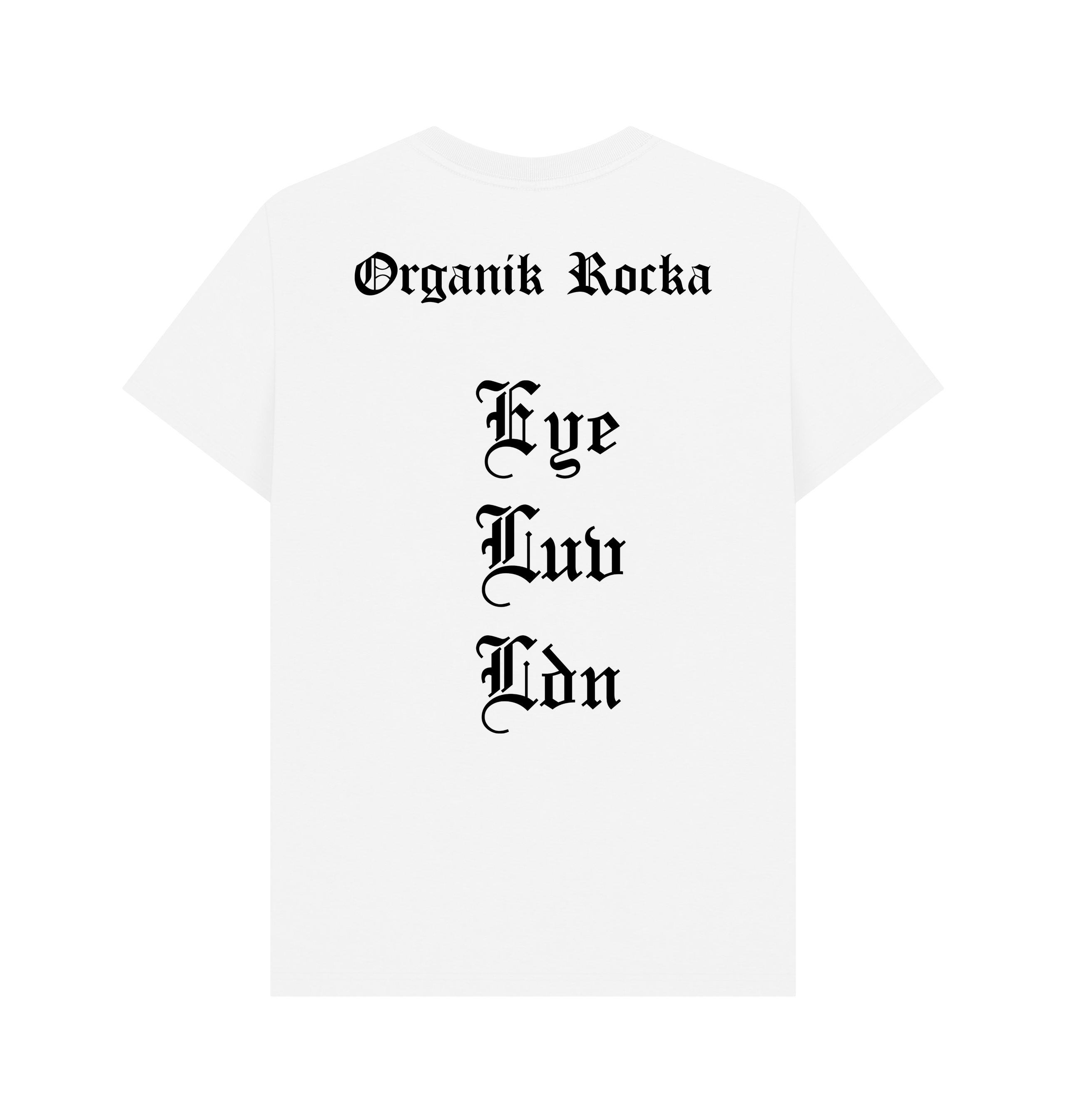 White Printed T-shirt Back