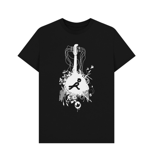 Black Printed T-shirt Front