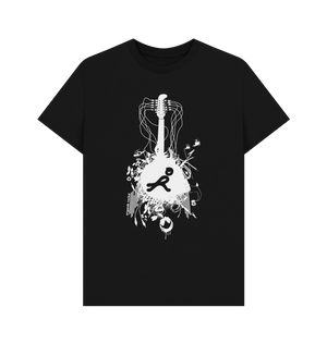 Black Printed T-shirt Front