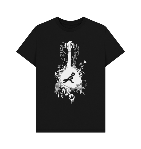 Black Printed T-shirt Front