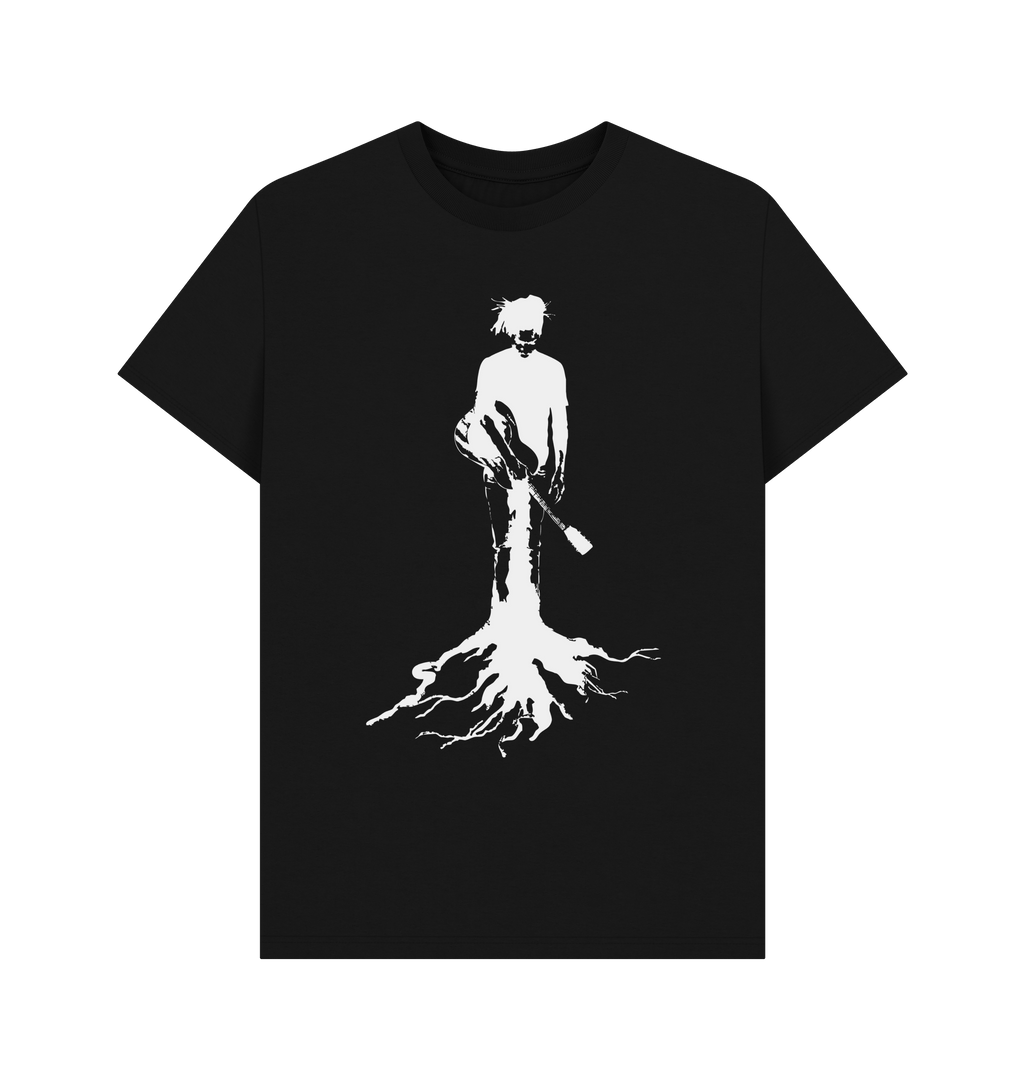 Black Printed T-shirt Front