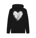 Black Printed Hoody Front