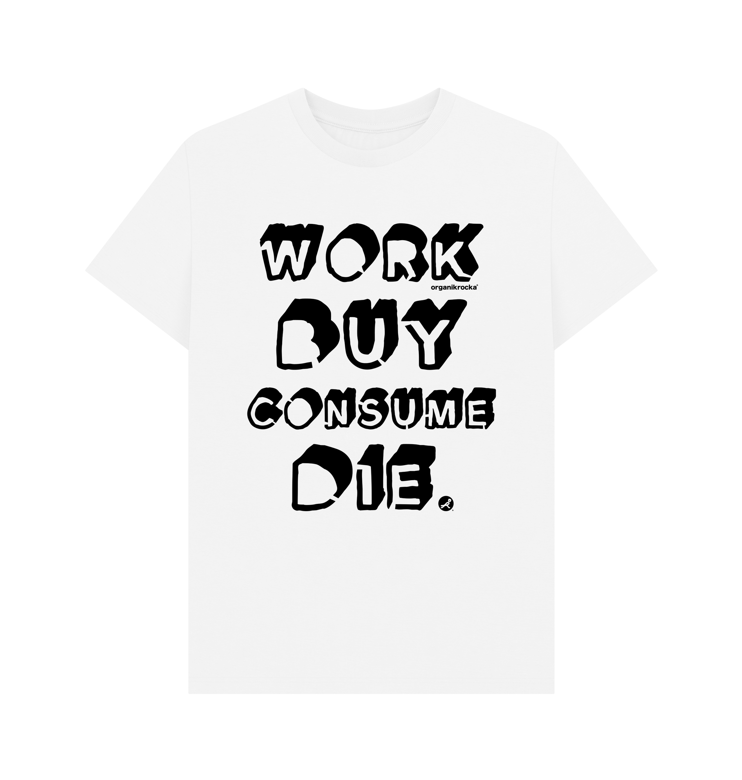 White Printed T-shirt Front