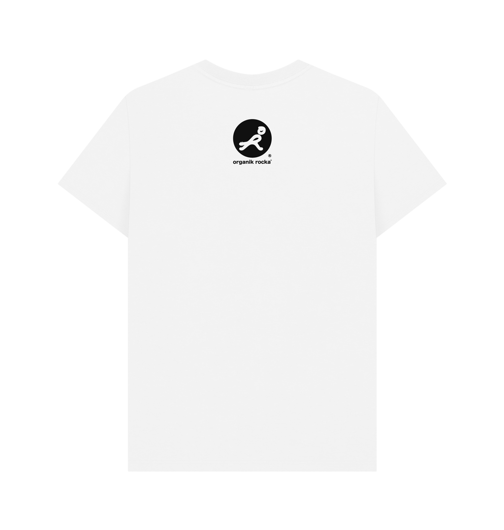 White Printed T-shirt Back