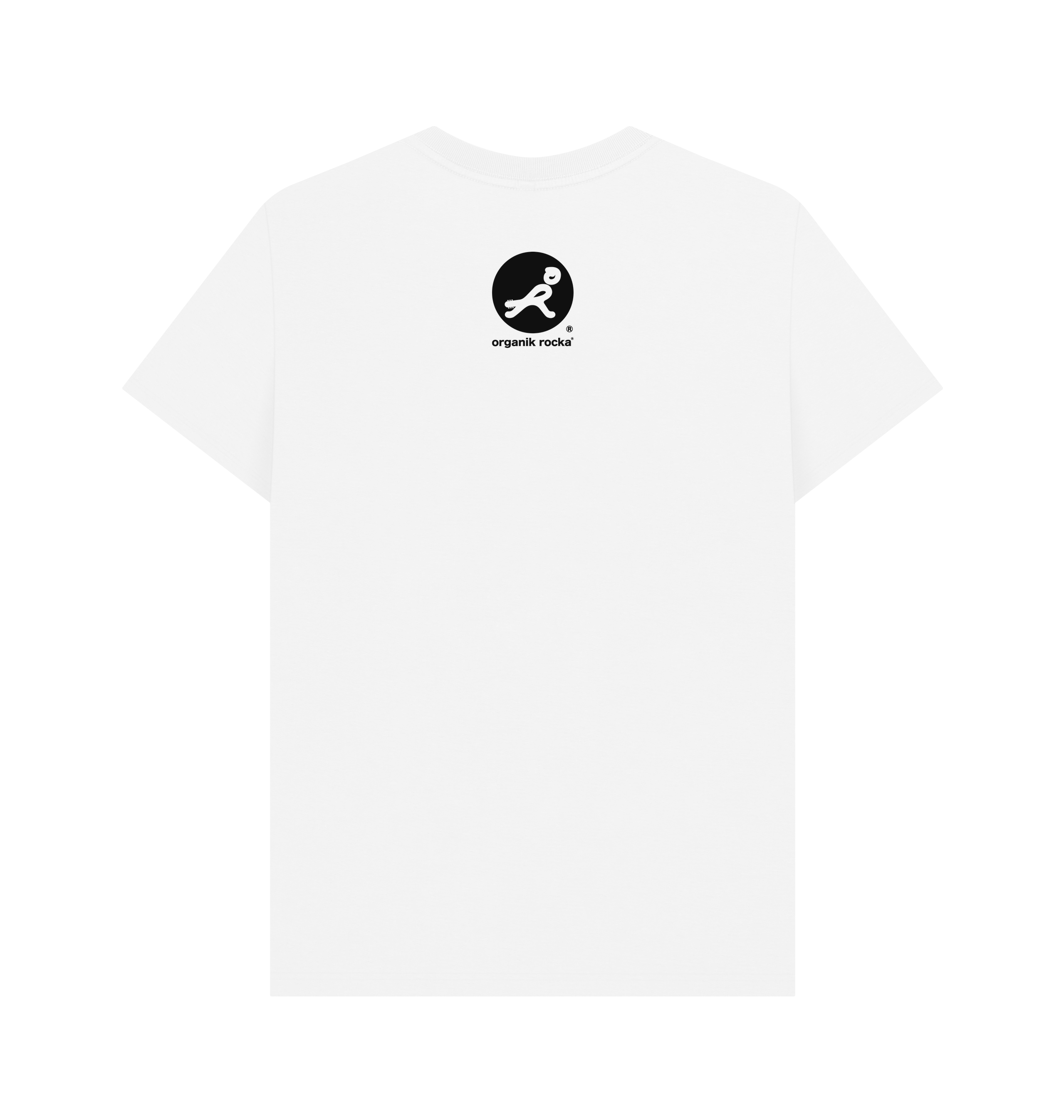 White Printed T-shirt Back