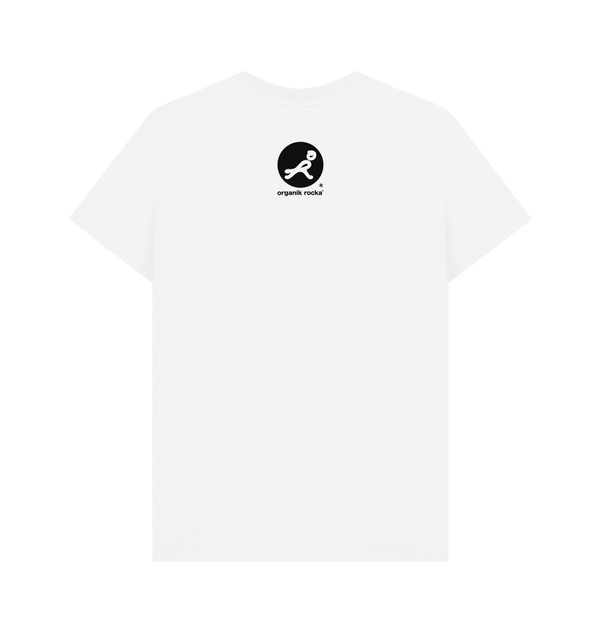 White Printed T-shirt Back