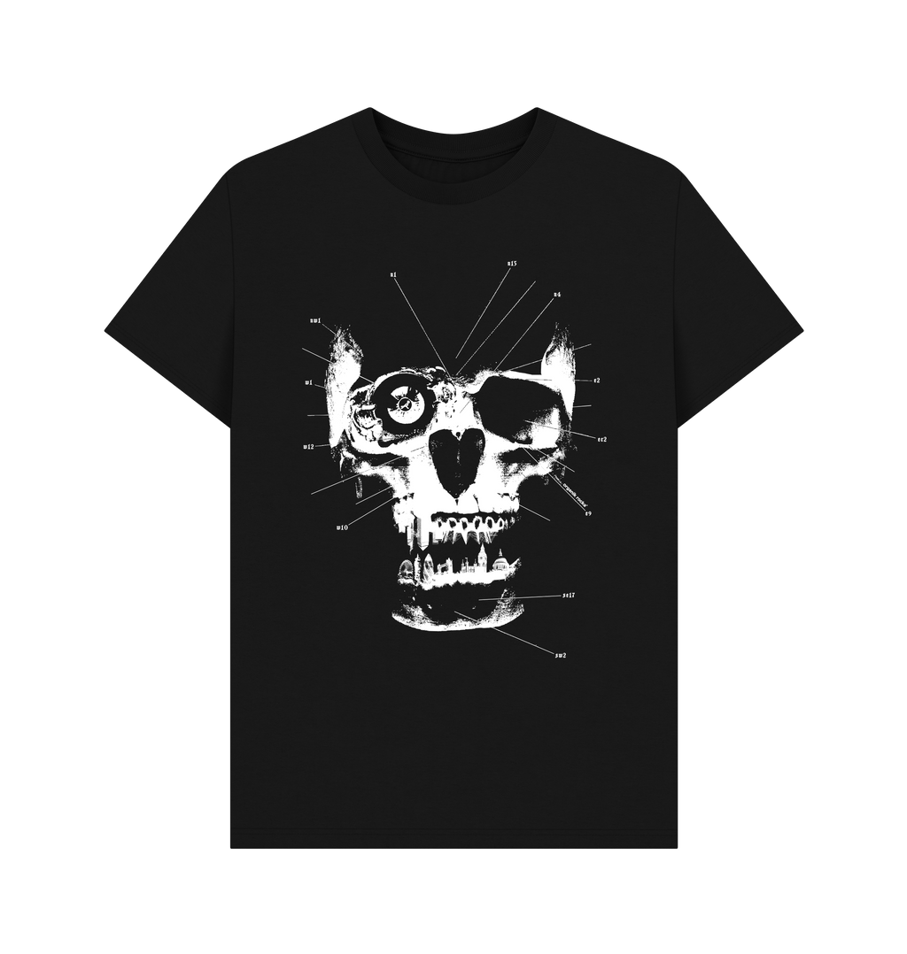 Black Printed T-shirt Front