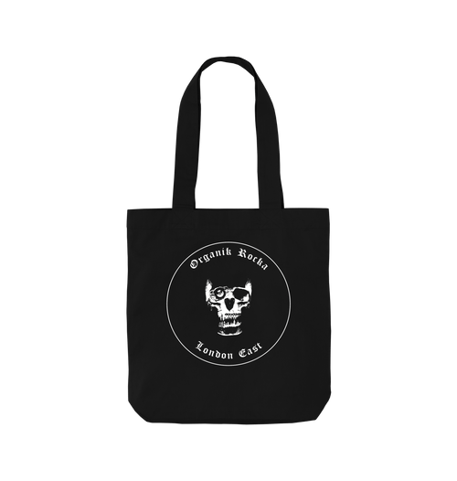 Black Printed Bag Front