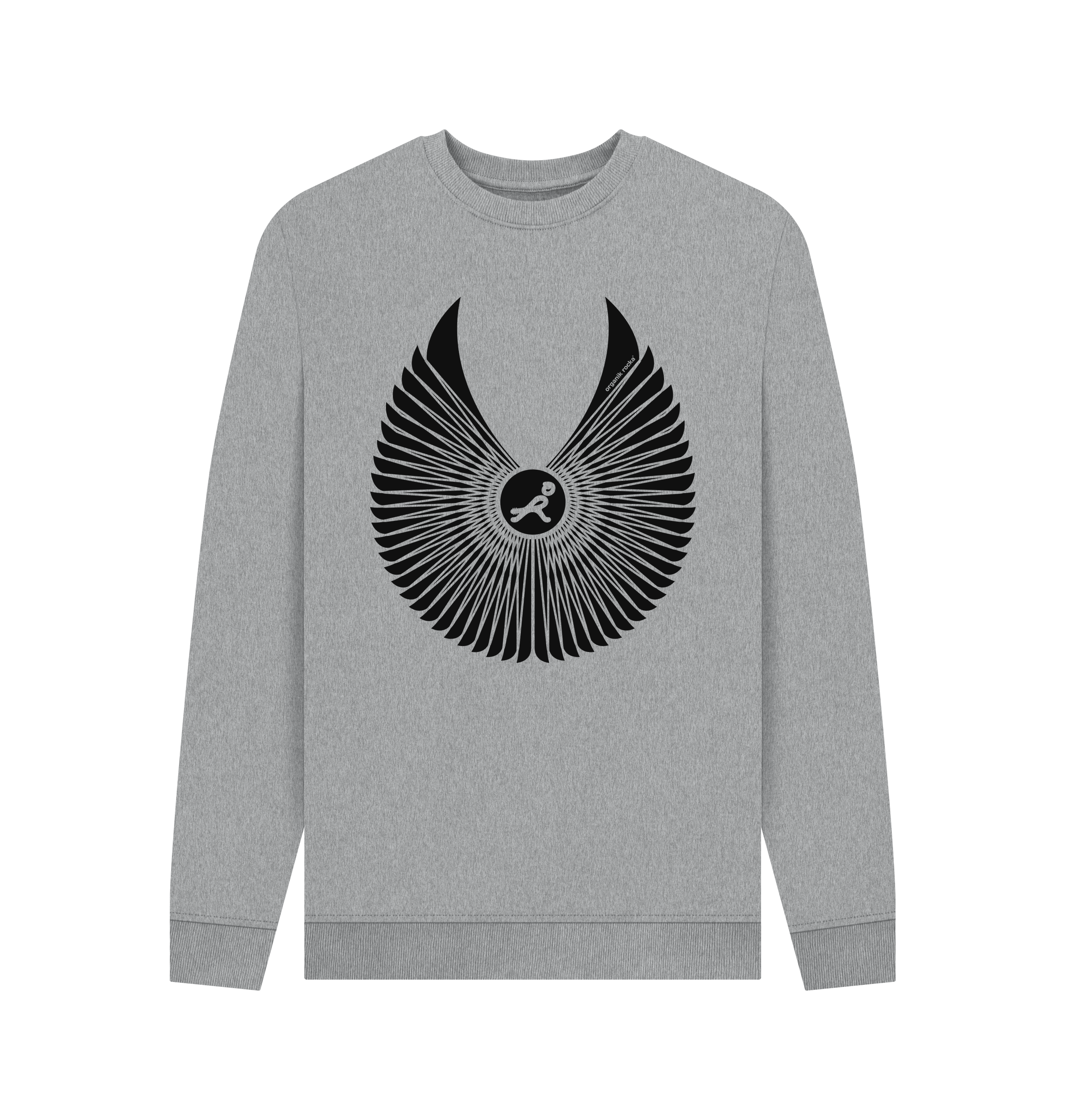 Light Heather Printed Sweater Front