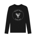 Black Printed Long Sleeve T Shirt Front