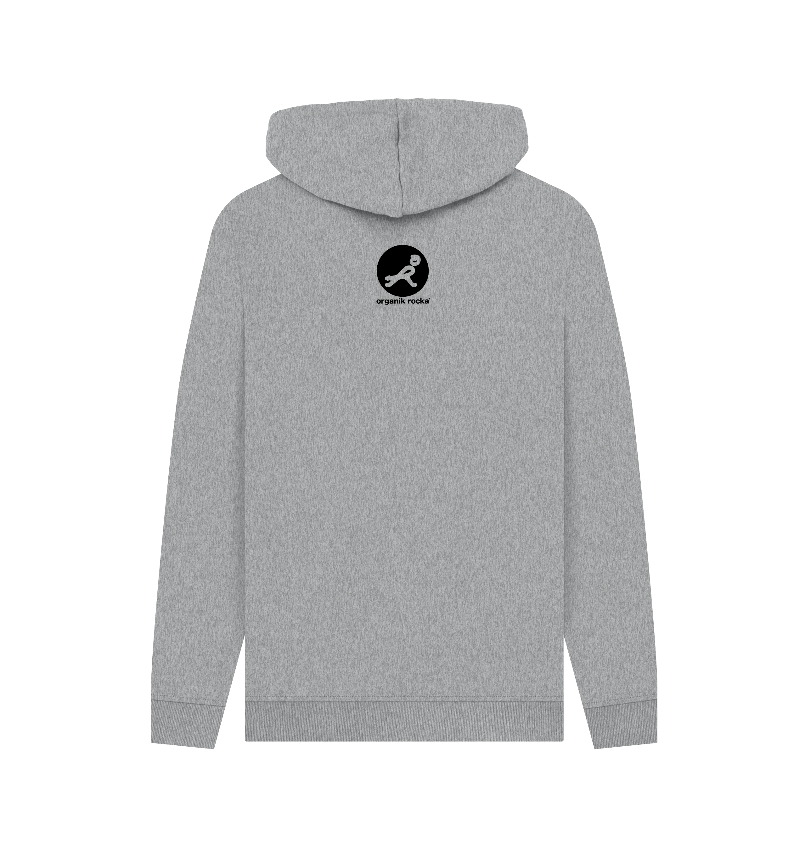 Light Heather Printed Hoody Back