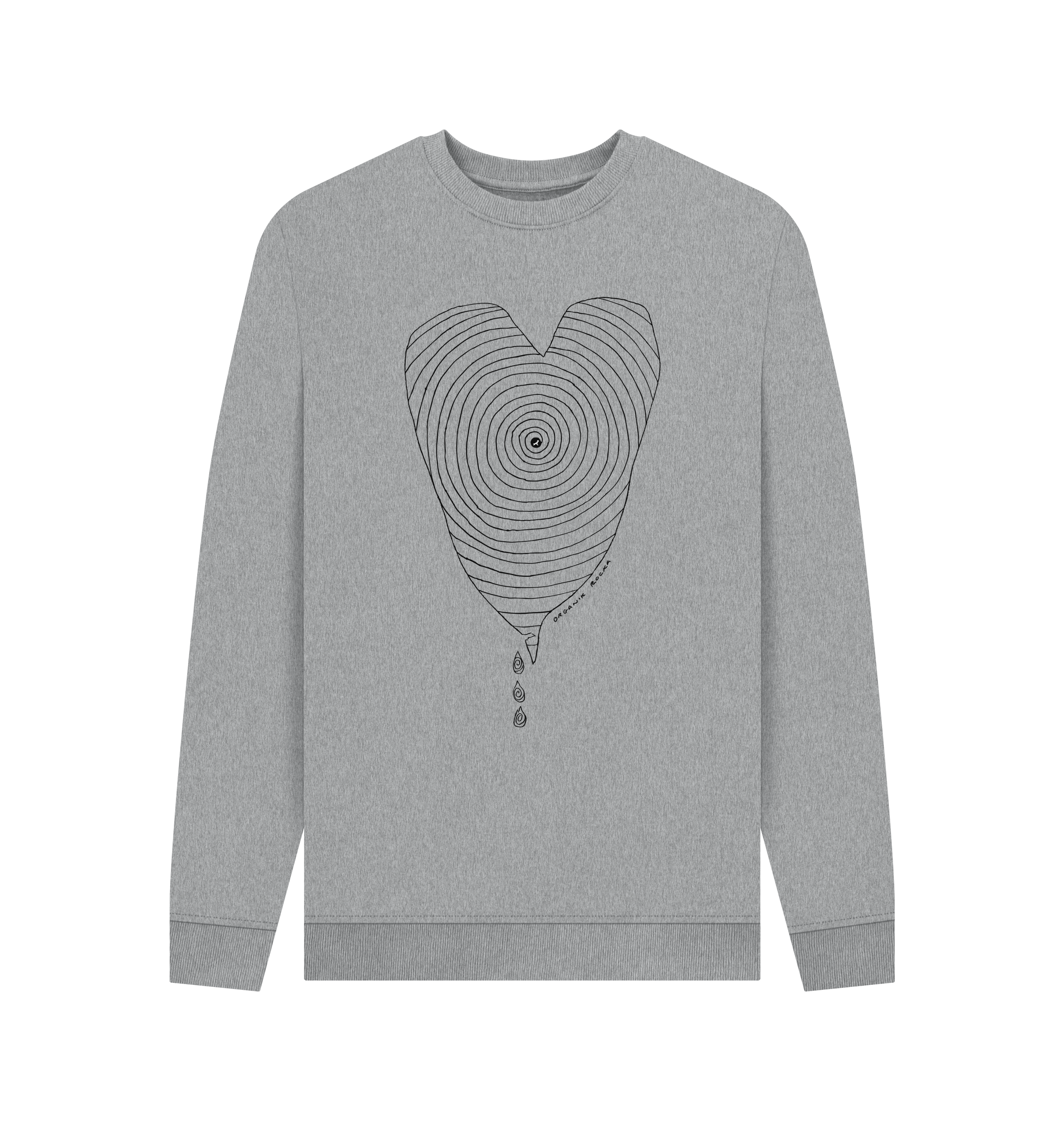 Light Heather Printed Sweater Front