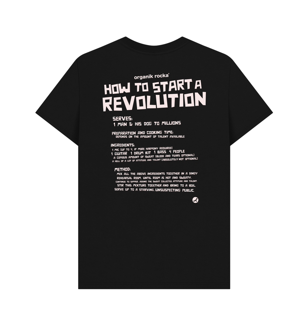 Black Printed T-shirt Back