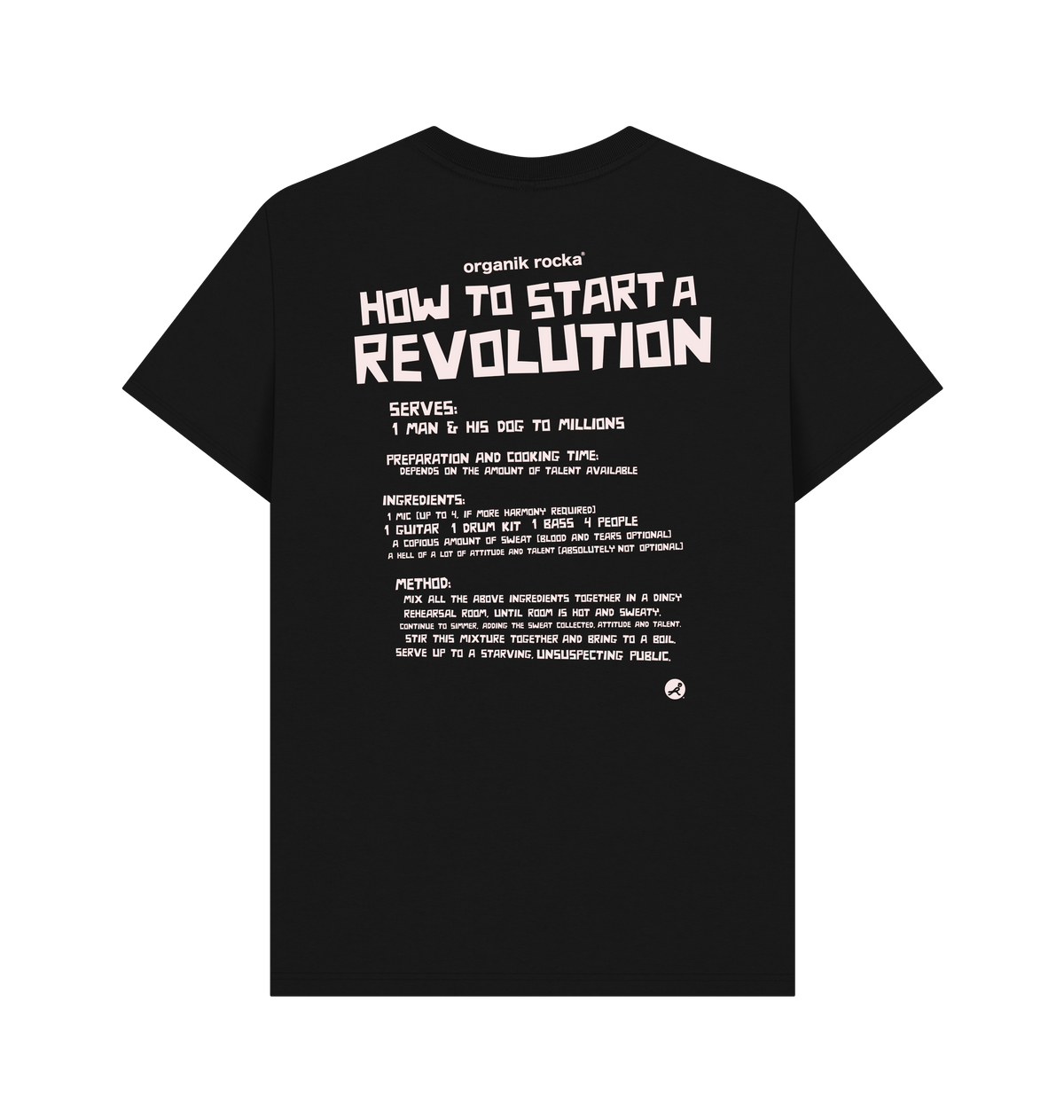 Black Printed T-shirt Back