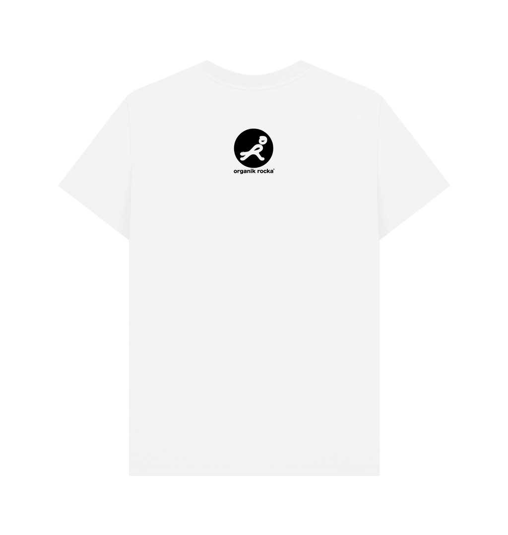 White Printed T-shirt Back