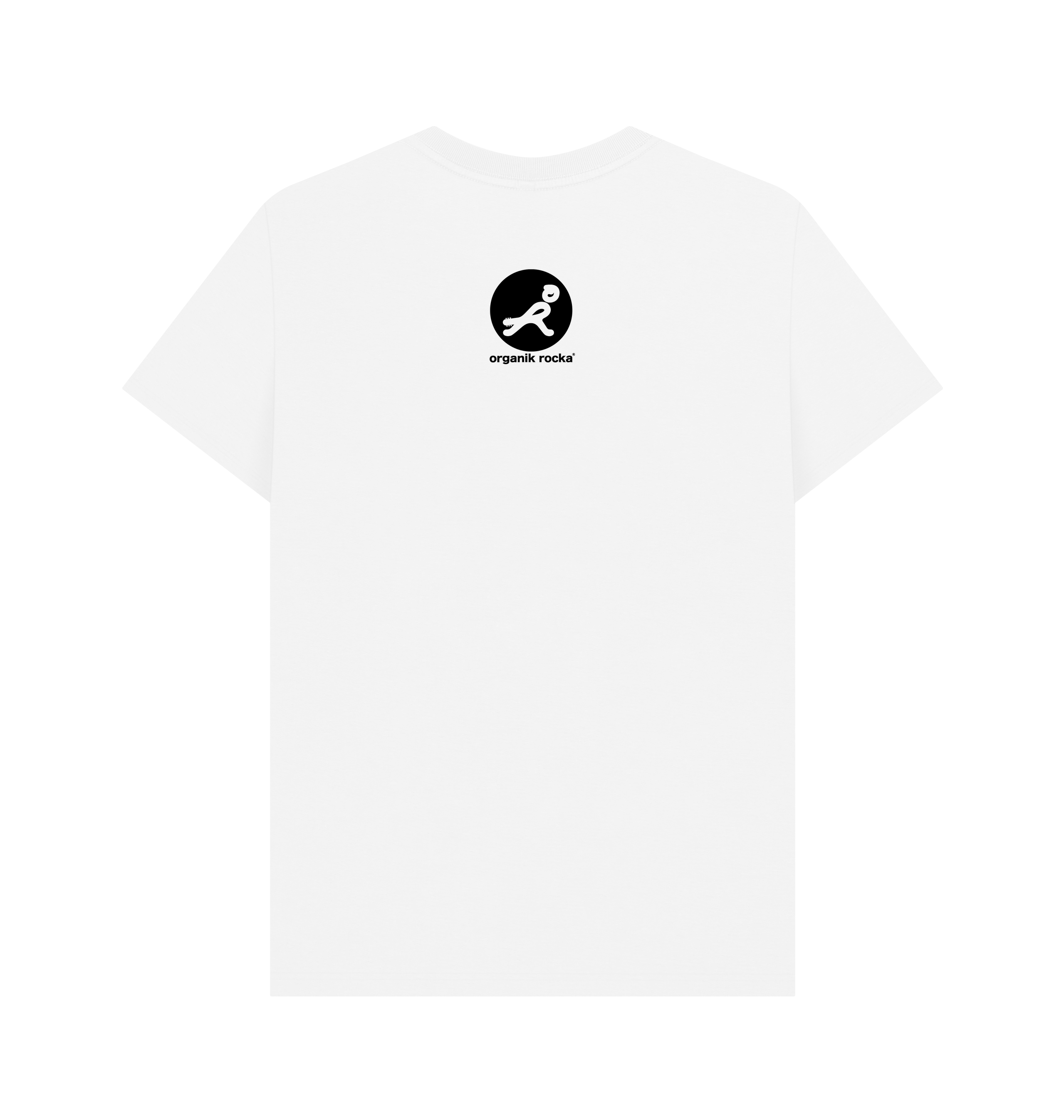 White Printed T-shirt Back