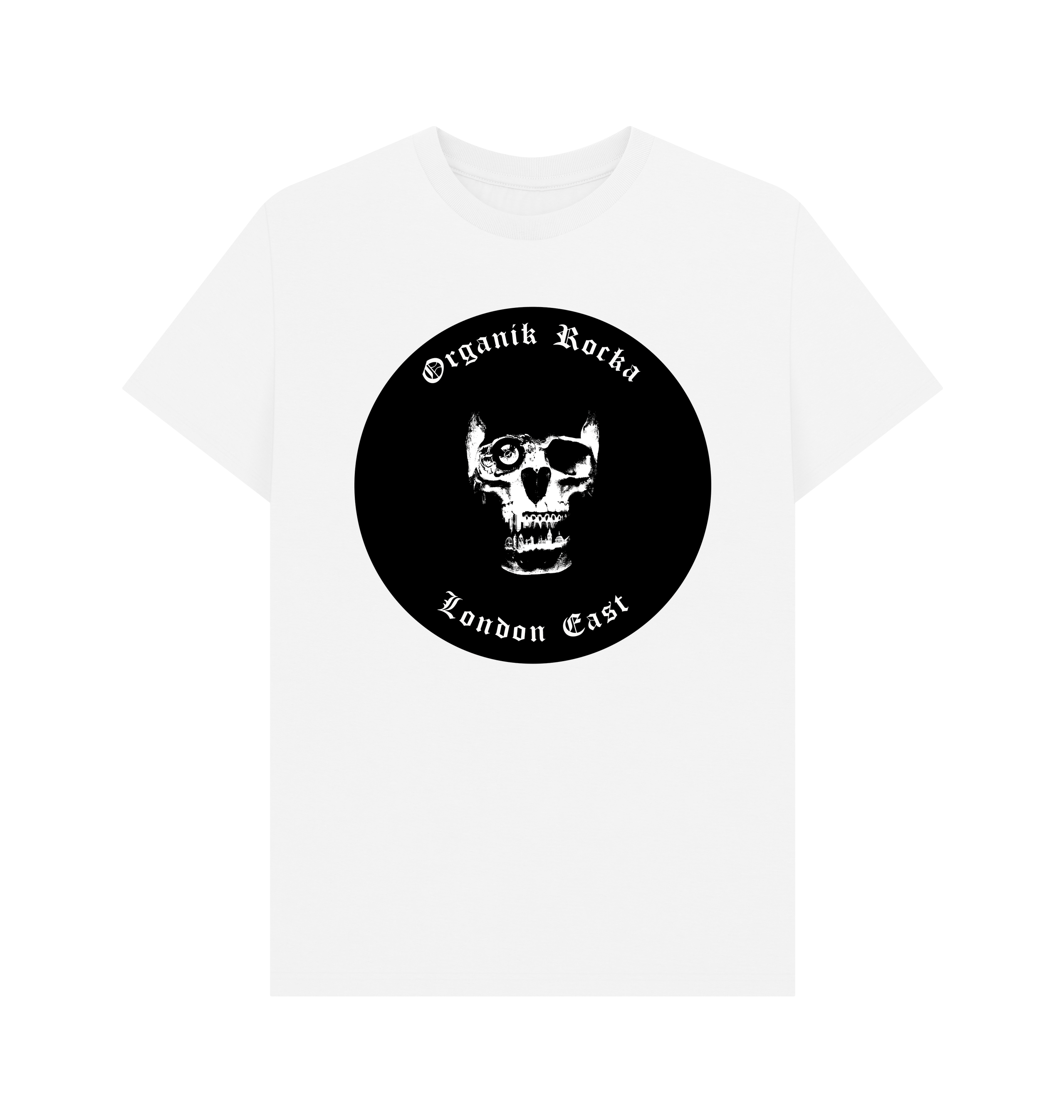 White Printed T-shirt Front