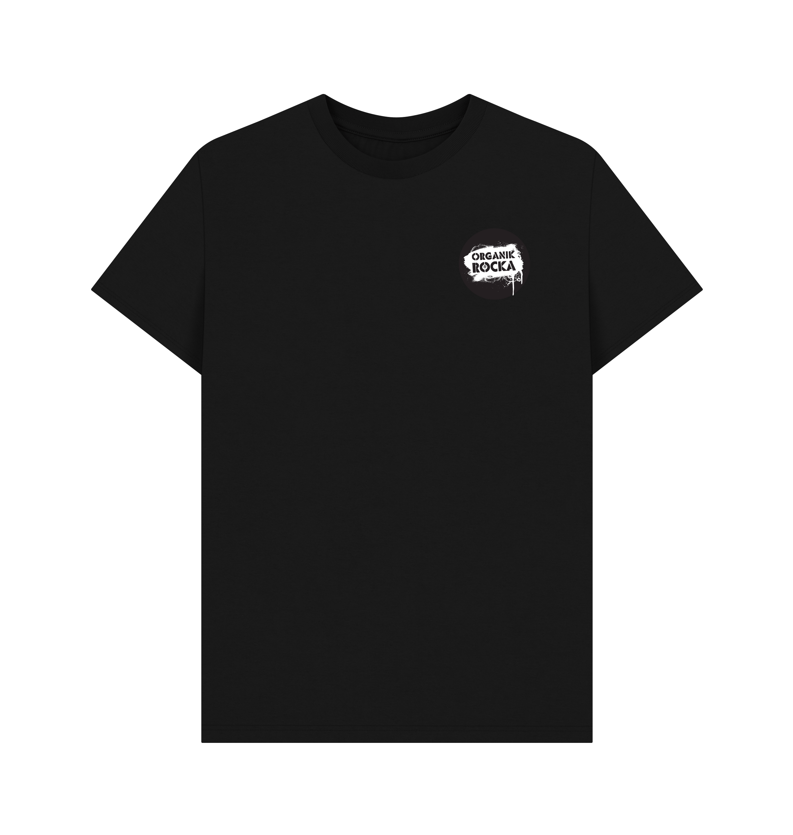 Black Printed T-shirt Front