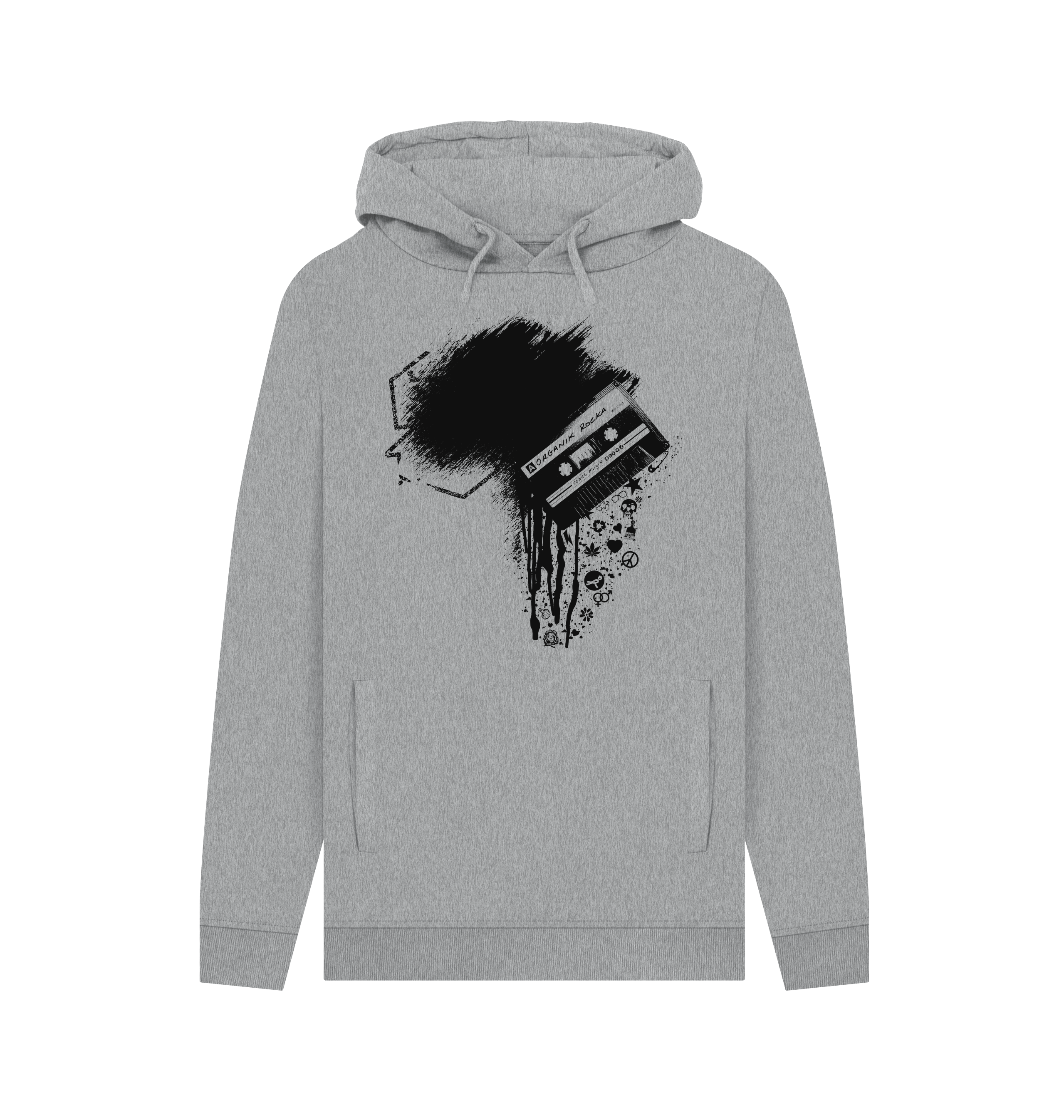 Light Heather Printed Hoody Front