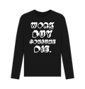 Black Printed Long Sleeve T Shirt Front