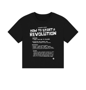 Black Printed T-shirt Front