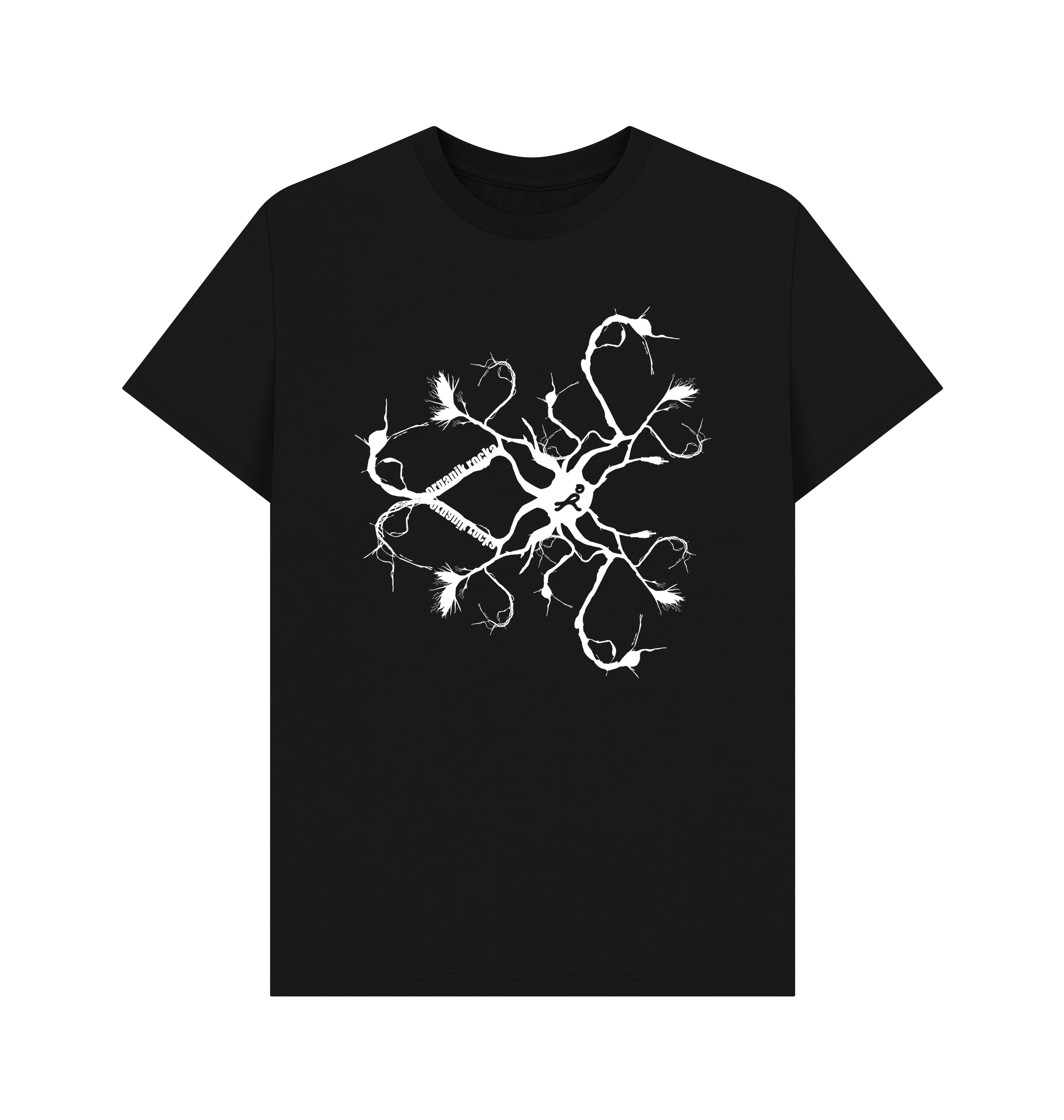 Black Printed T-shirt Front