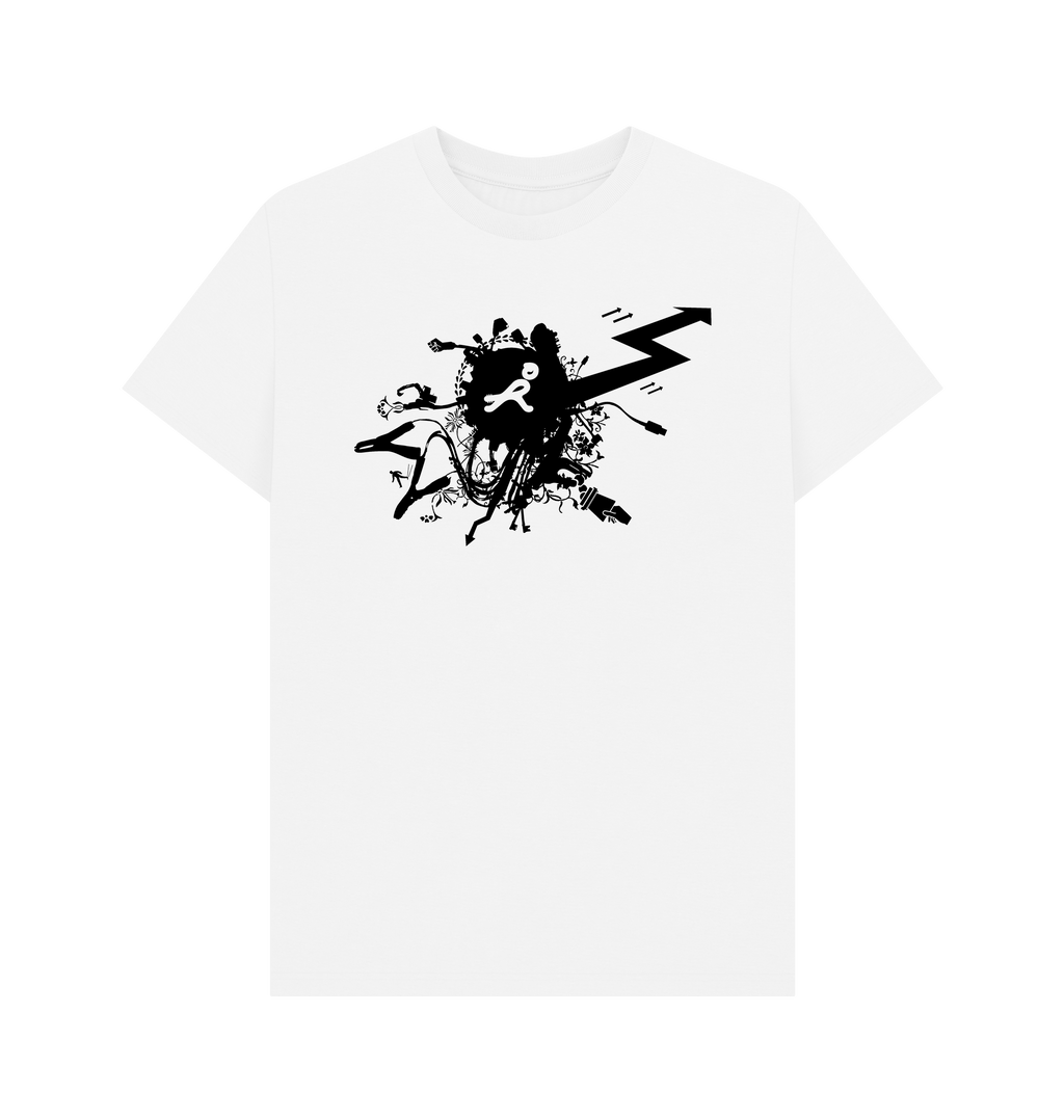 White Printed T-shirt Front