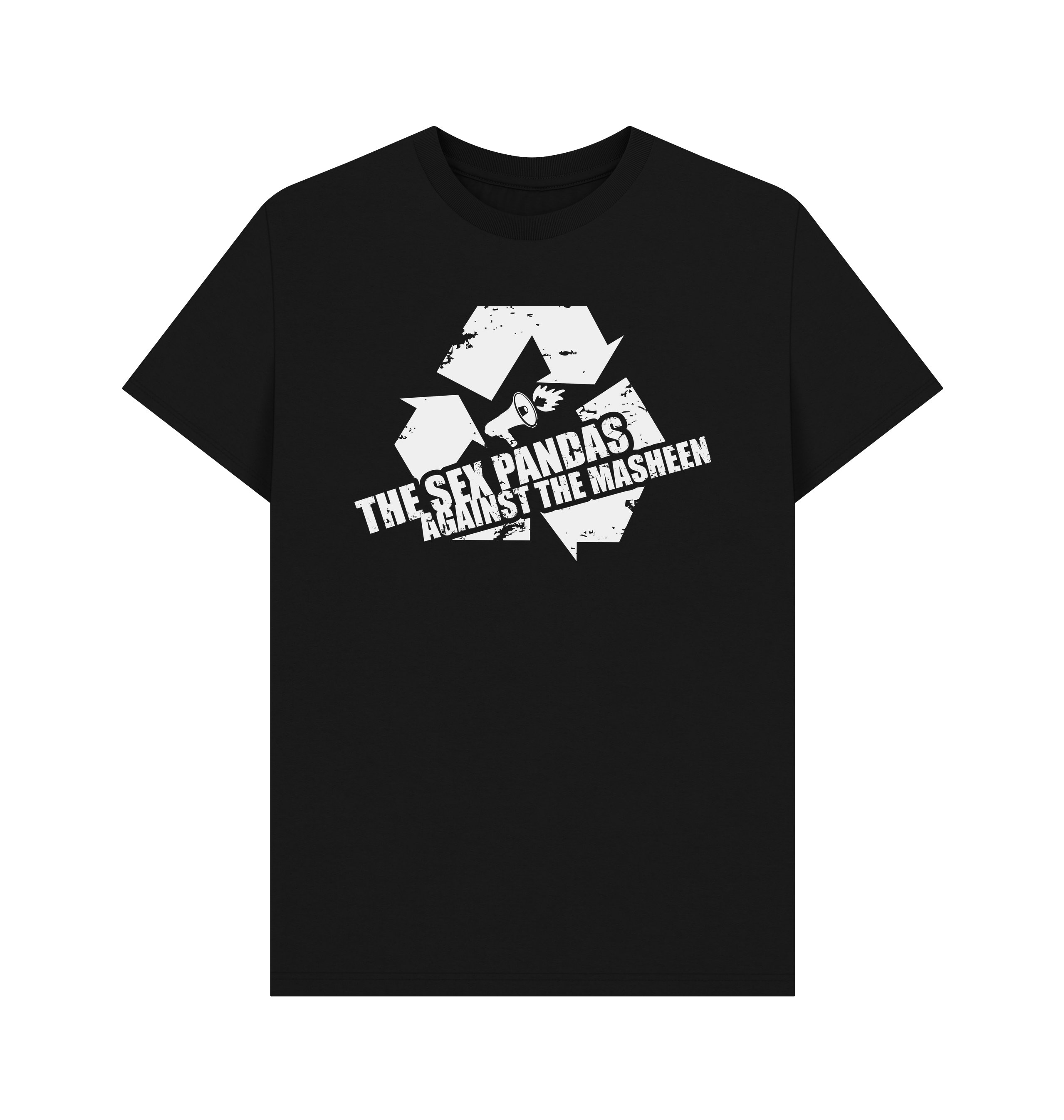 Black Printed T-shirt Front