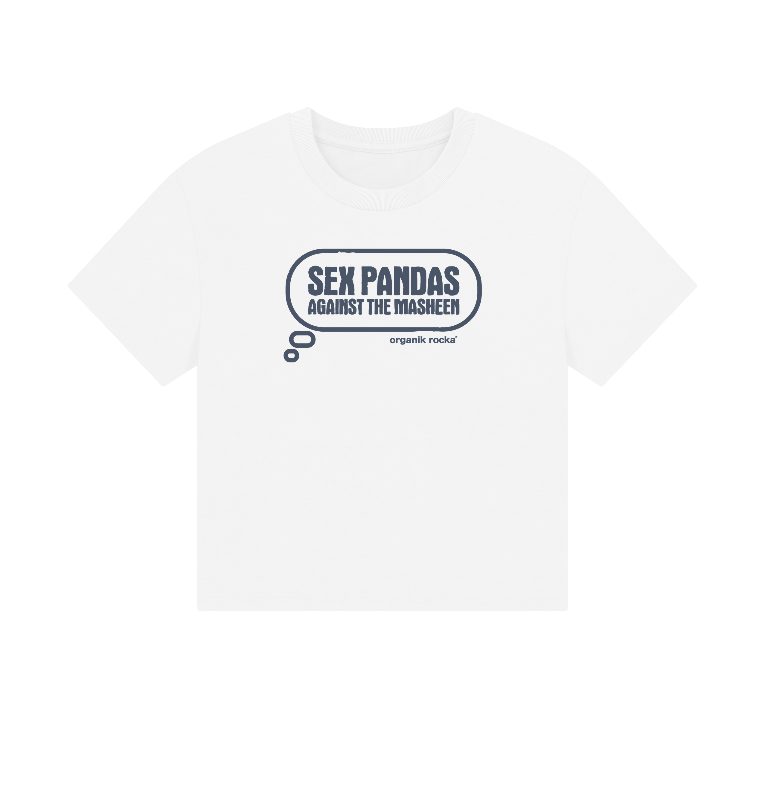 White Printed T-shirt Front