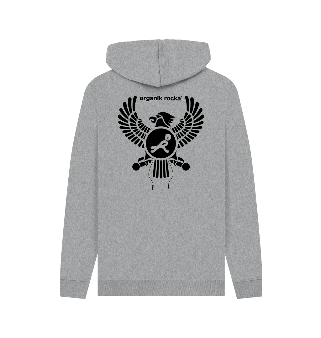 Light Heather Printed Hoody Back