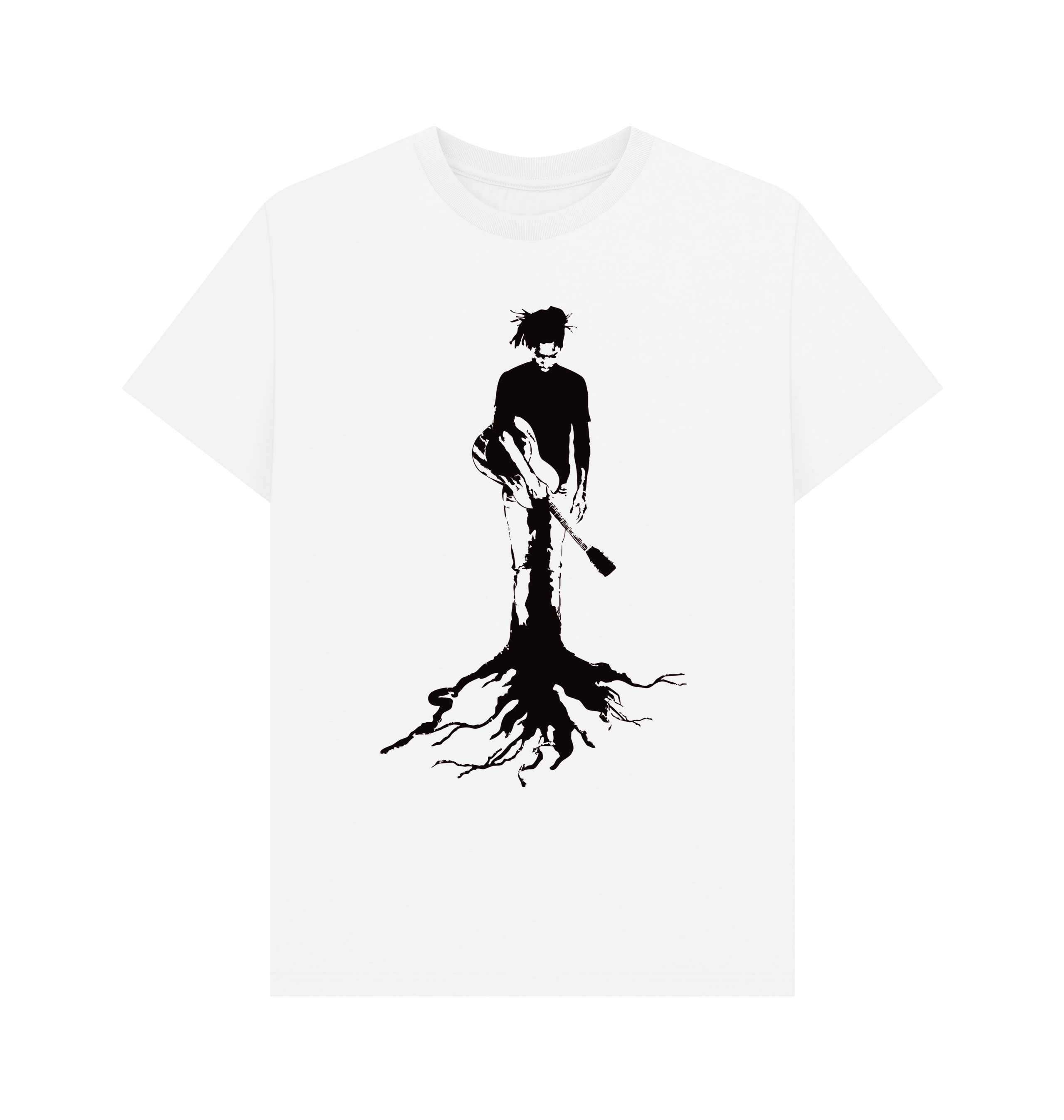 White Printed T-shirt Front