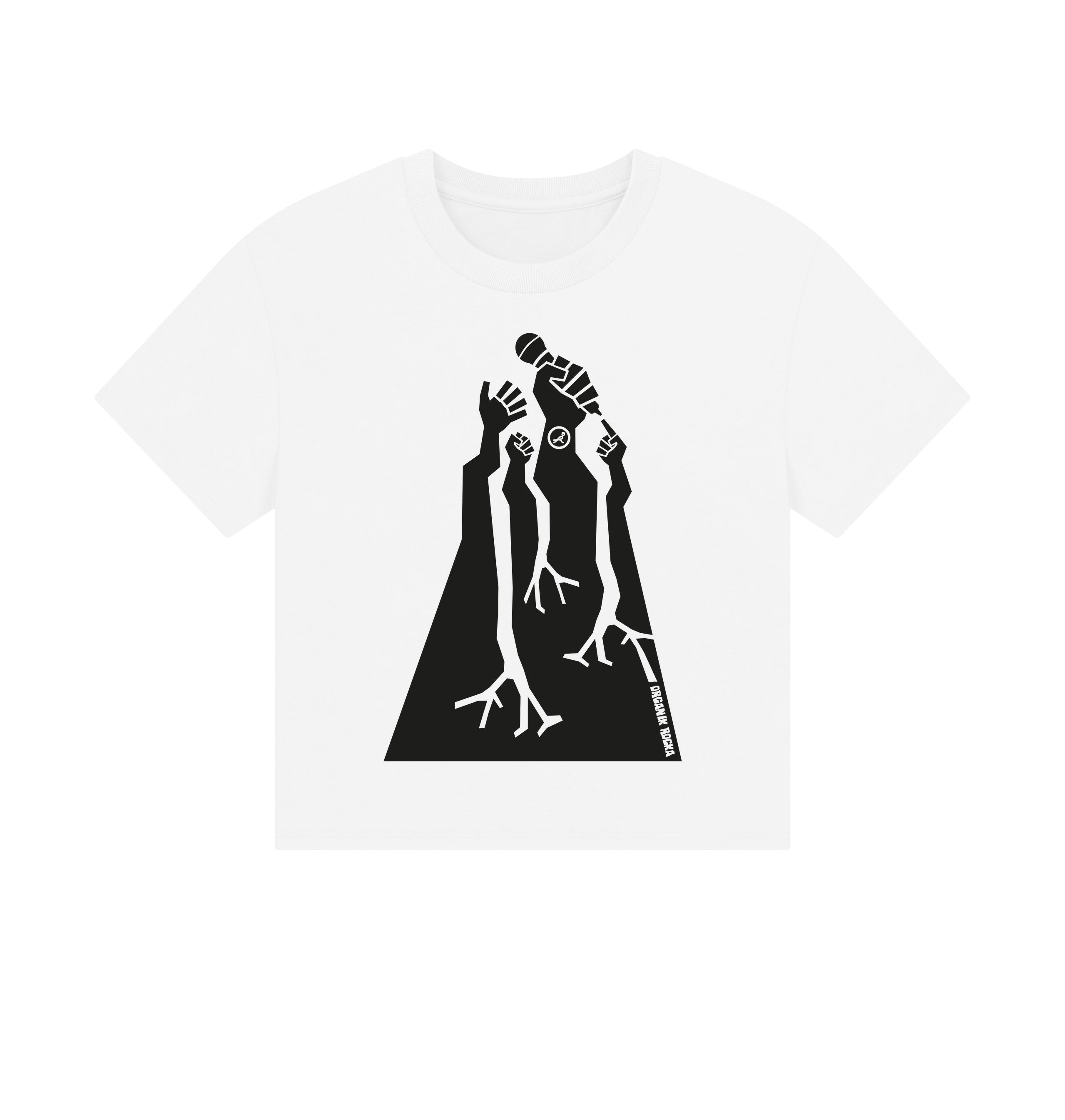 White Printed T-shirt Front