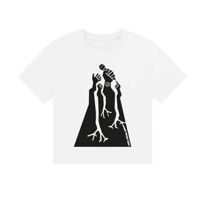 White Printed T-shirt Front