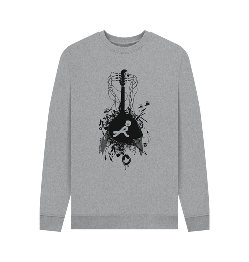 Light Heather Printed Sweater Front