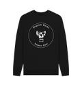 Black Printed Sweater Front