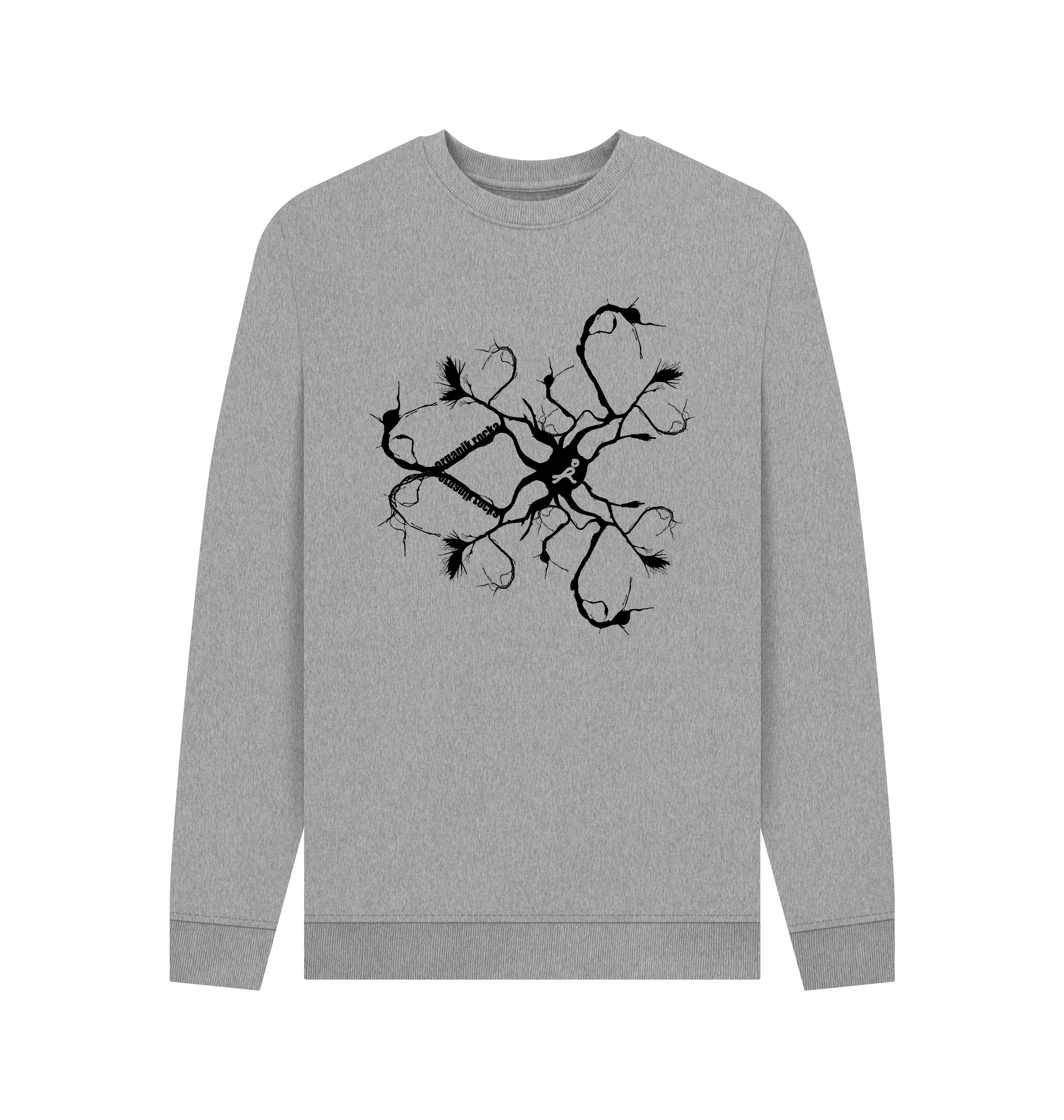 Light Heather Printed Sweater Front