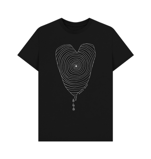 Black Printed T-shirt Front