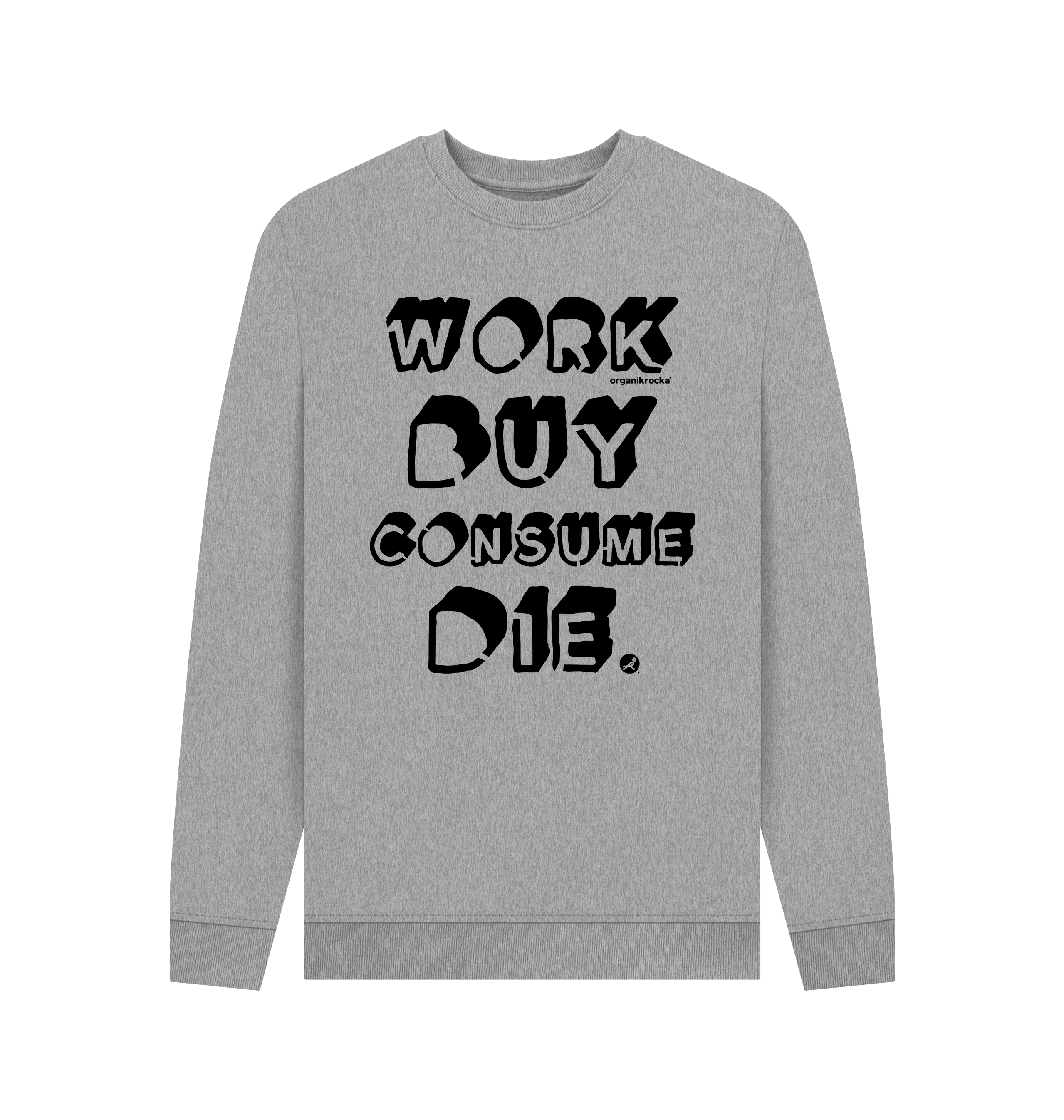 Light Heather Printed Sweater Front