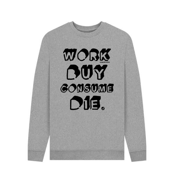 Light Heather Printed Sweater Front