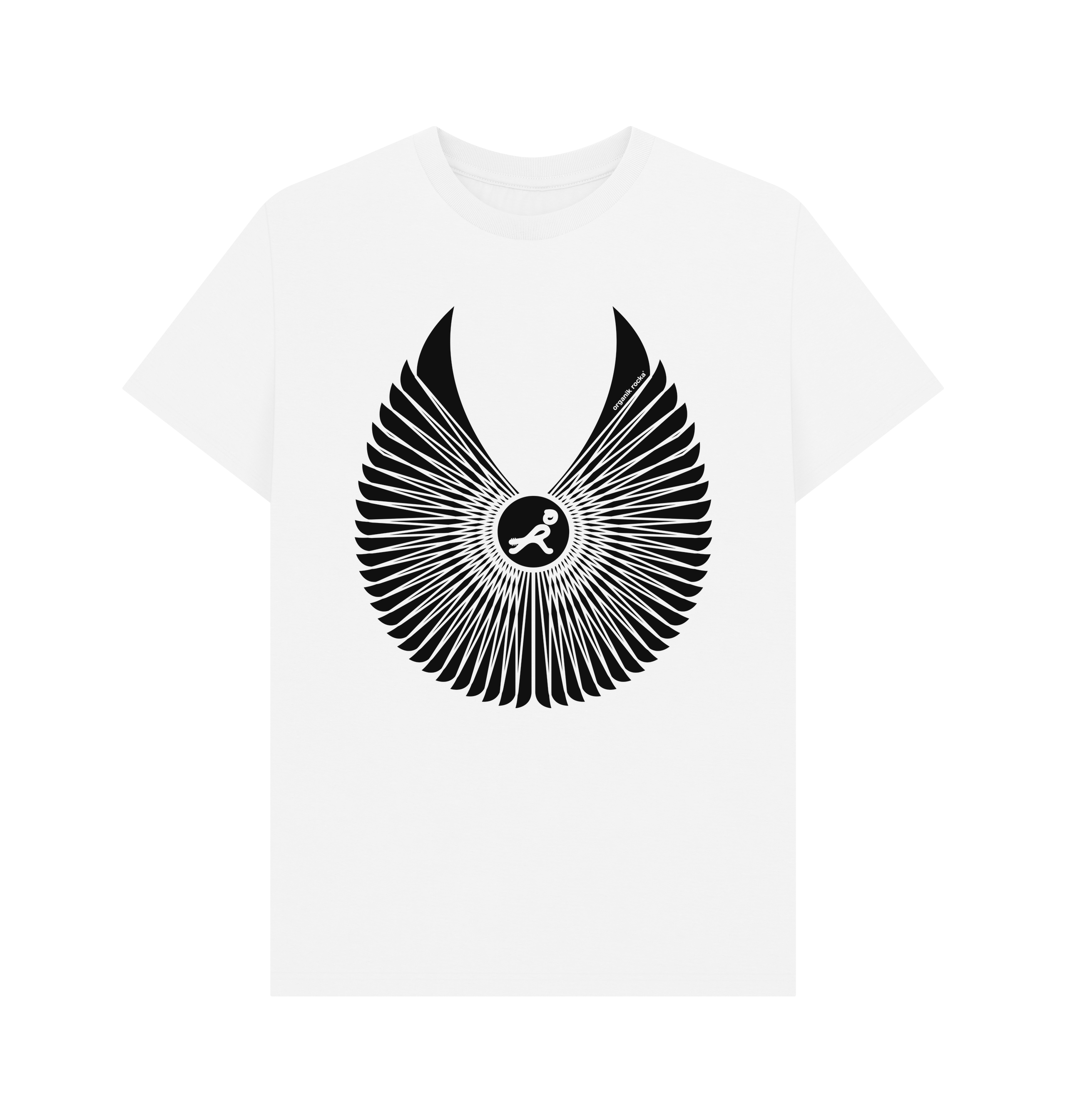 White Printed T-shirt Front