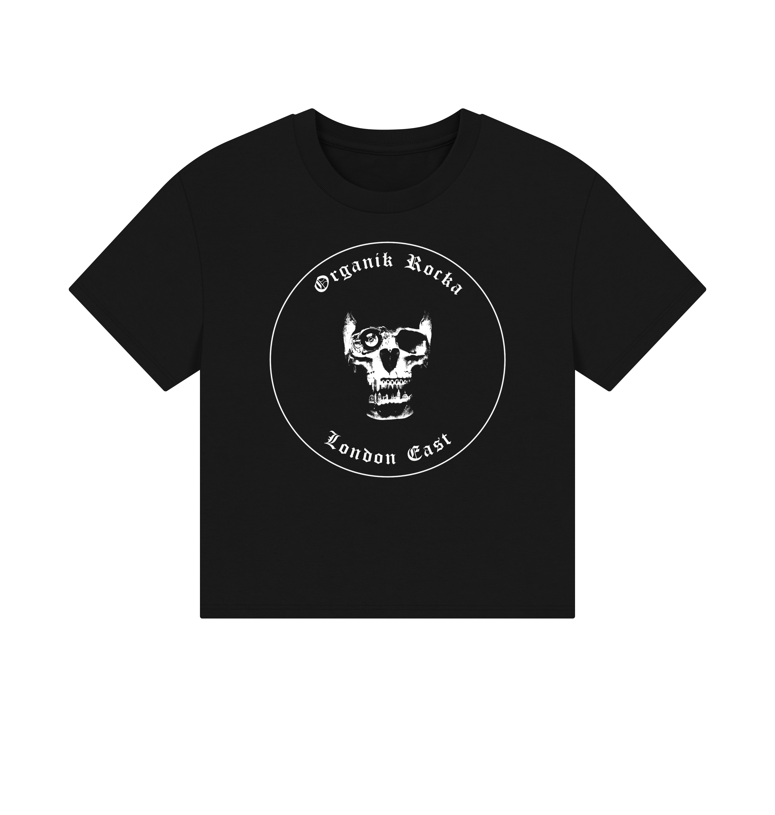 Black Printed T-shirt Front