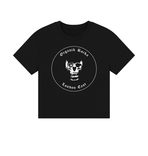 Black Printed T-shirt Front