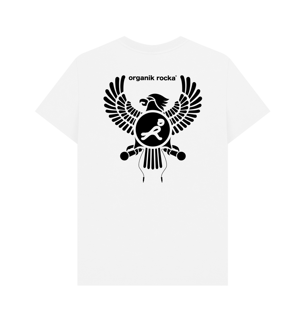 White Printed T-shirt Back