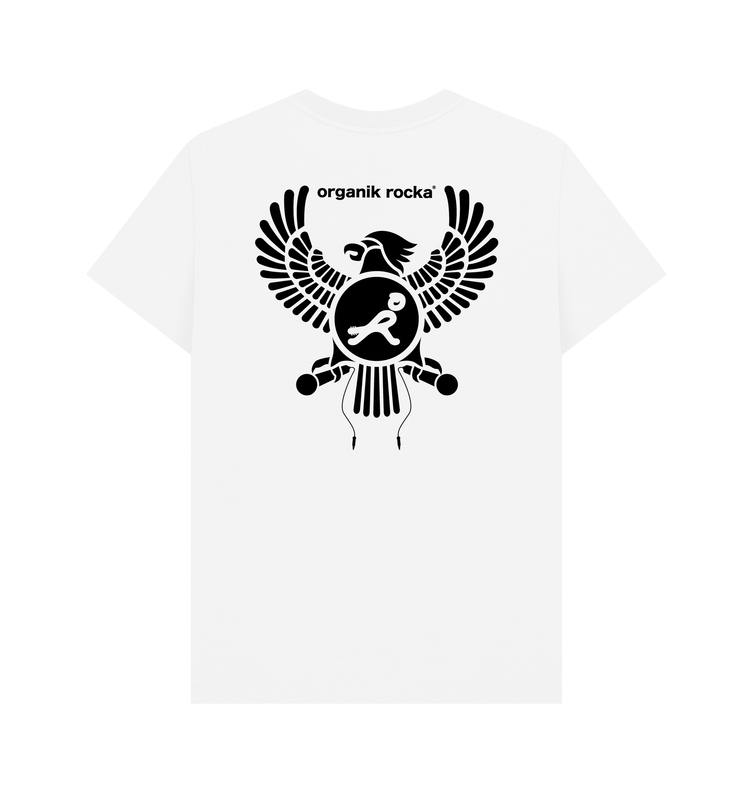 White Printed T-shirt Back