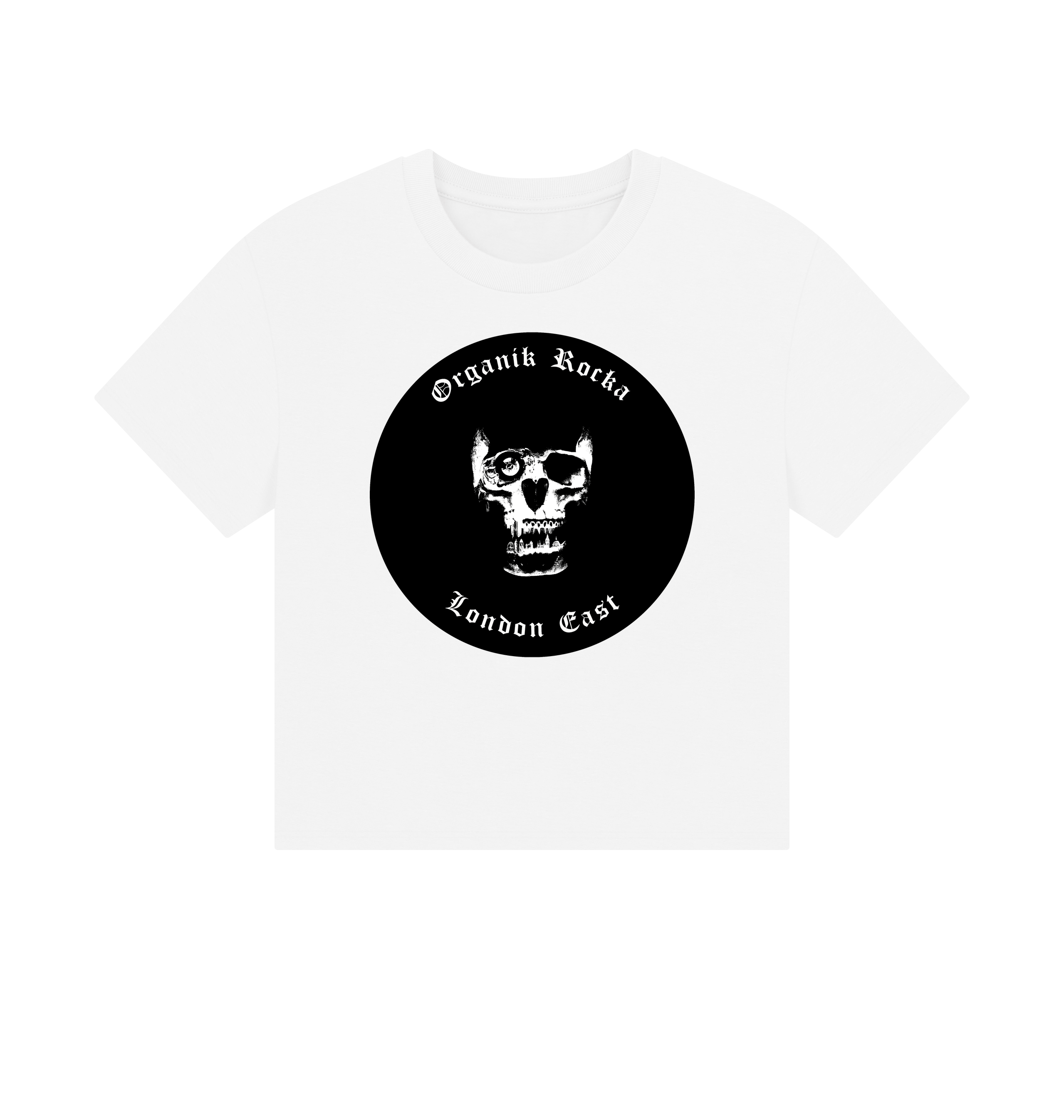 White Printed T-shirt Front