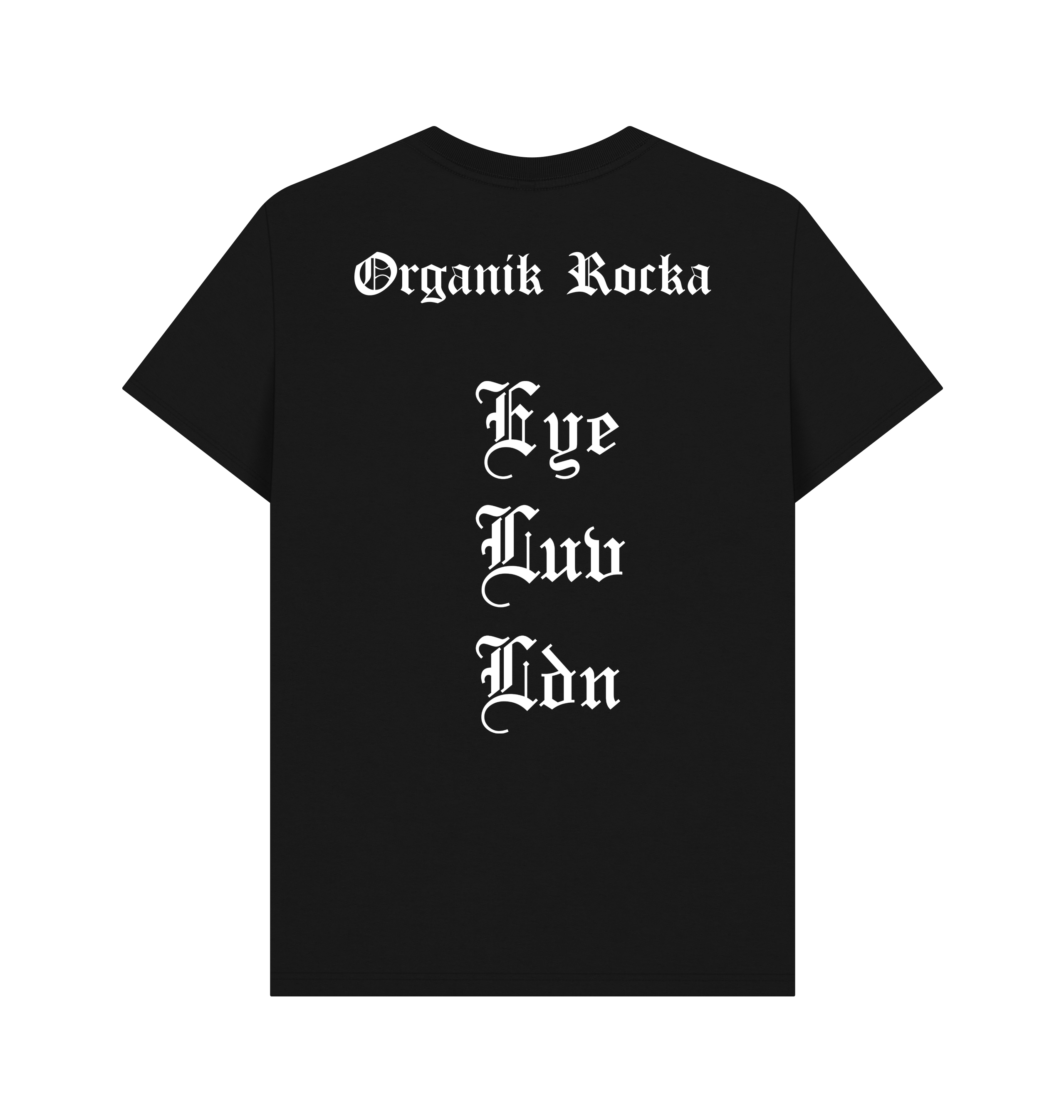 Black Printed T-shirt Back