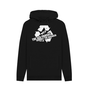 Black Printed Hoody Front