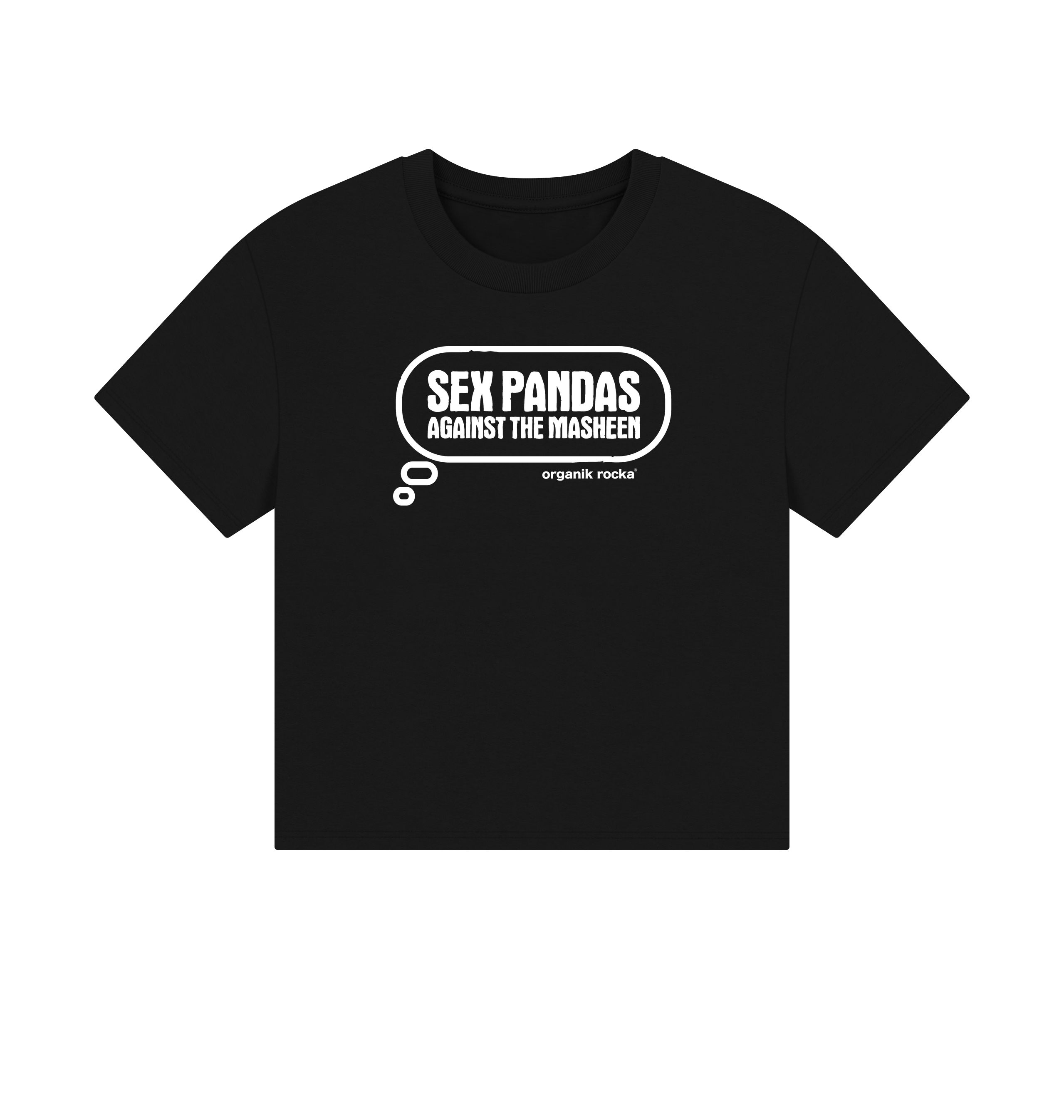 Black Printed T-shirt Front