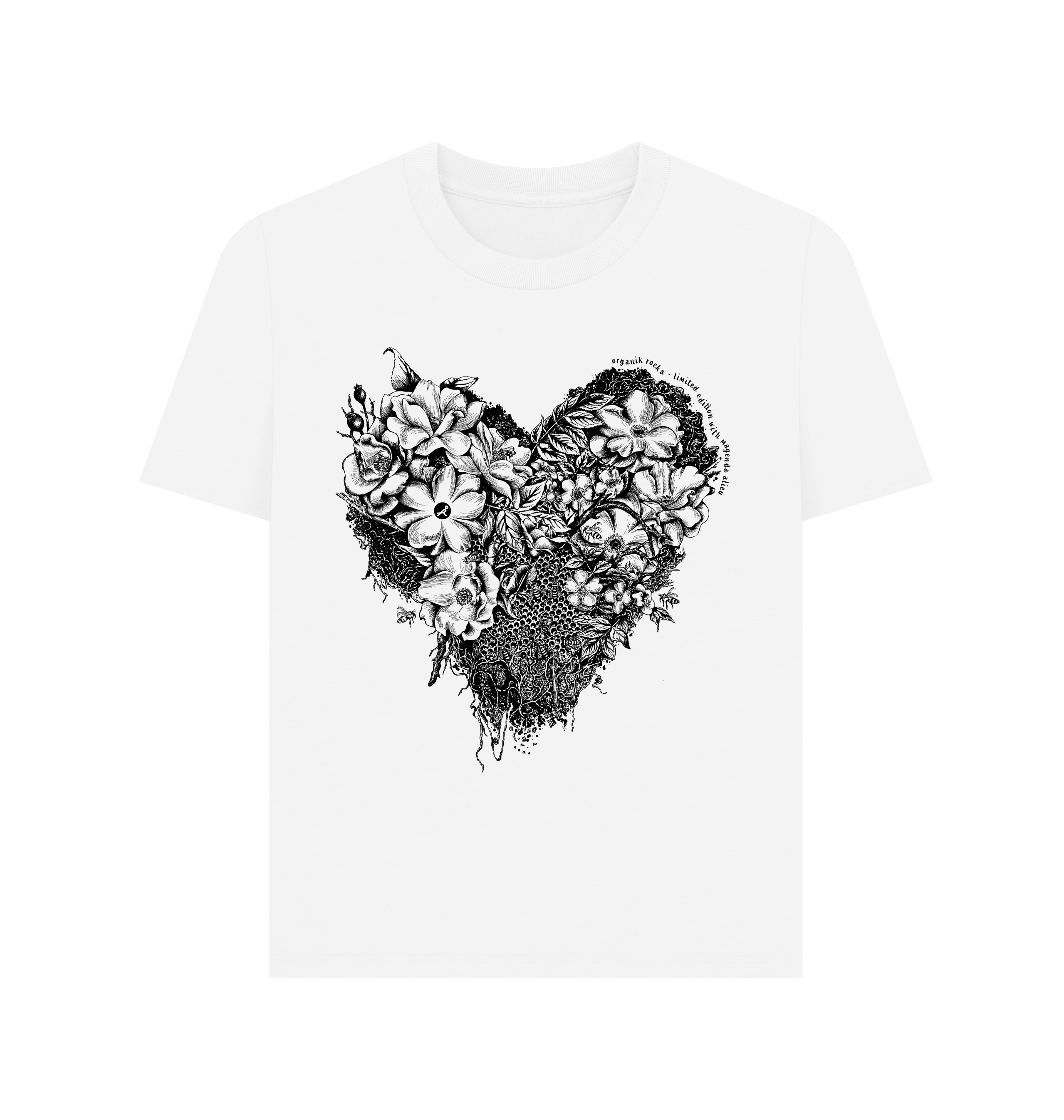 White Printed T-shirt Front