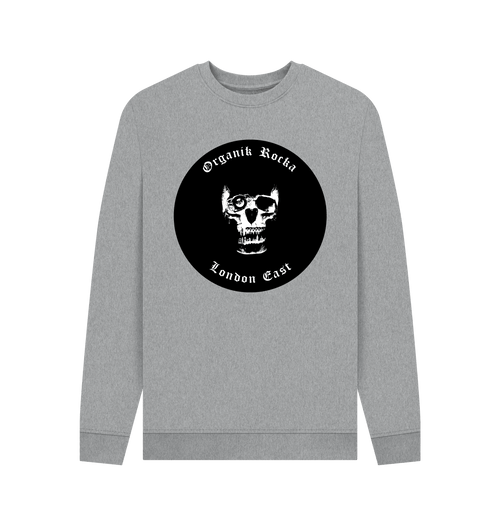 Light Heather Printed Sweater Front